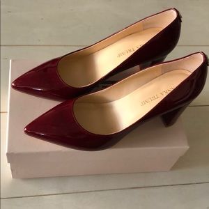 Ivanka Trump Burgundy Patent Leather Heels size 7